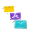 1Pcs Mini Pvc Clear Card Holder Keychain Glitter Transparent Coin Purse Snap Button Wallet For Earphone Jewelry Daily Storage
