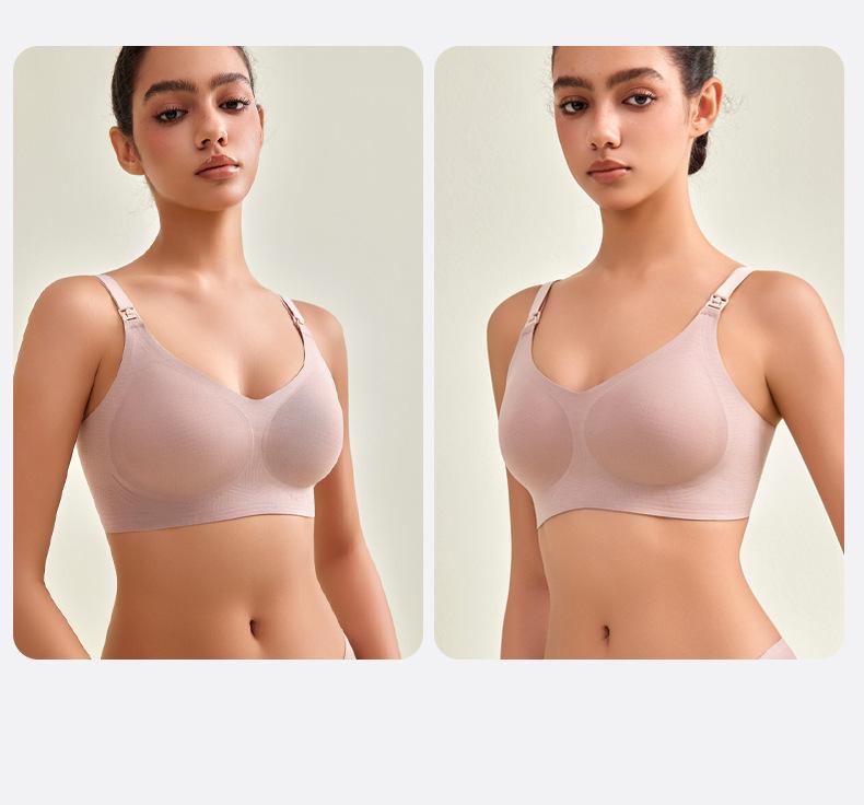 Breathable Seamless Anti-Engorgement Nursing Bra
