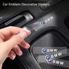 Car Interior Sticker Creative Emblem Badge Sticker Waterproof For BMW M F10 F20 E83 E90 E92 E93 X1 X5 X6 F30 G03 E43 E53 E63 E84 RI3