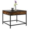 Infinity LED Coffee Table in Smoked Oak 50x50x41 cm