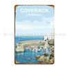 Coverack Cornwall Engeland Zomer Zeehaven Landschap Metalen Bord Club Custom Personaliseren Grappige Plaquettes Blikken Bord Poster