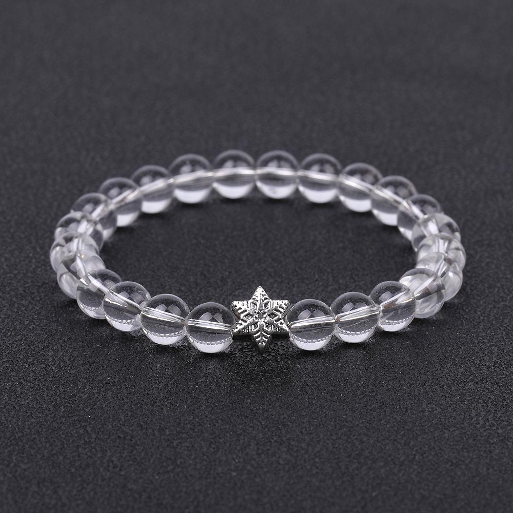 Рождественский браслет из многоцветного натурального зеленого тигрового глаза - Праздничный ювелирный подарок