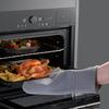 Ugnsvantar och Grytlappar Set Värmetåliga Kökshandskar med Halkfri Silikonyta Extra Långa Ugnsvantar och Grytlappar för Matlagning Bakning