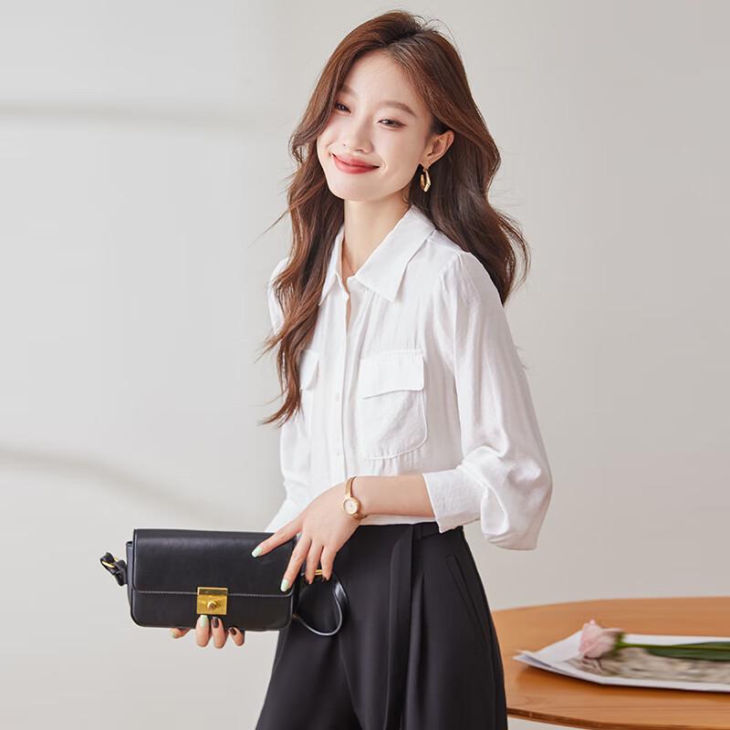 Women s Elegant Long-Sleeved Casual Shirt XL