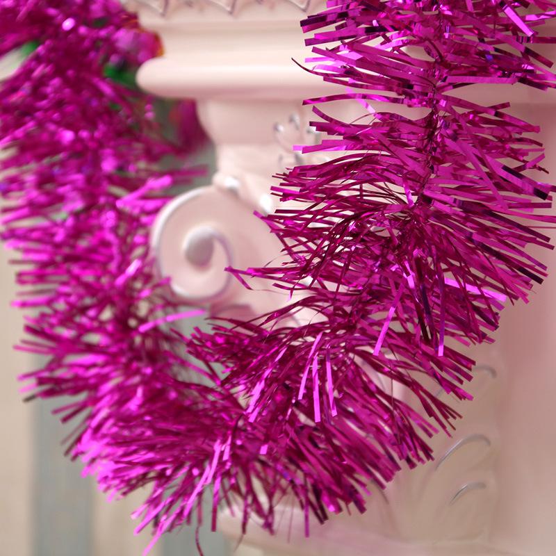 Multicolor Christmas Tinsel Garland for Tree Decoration