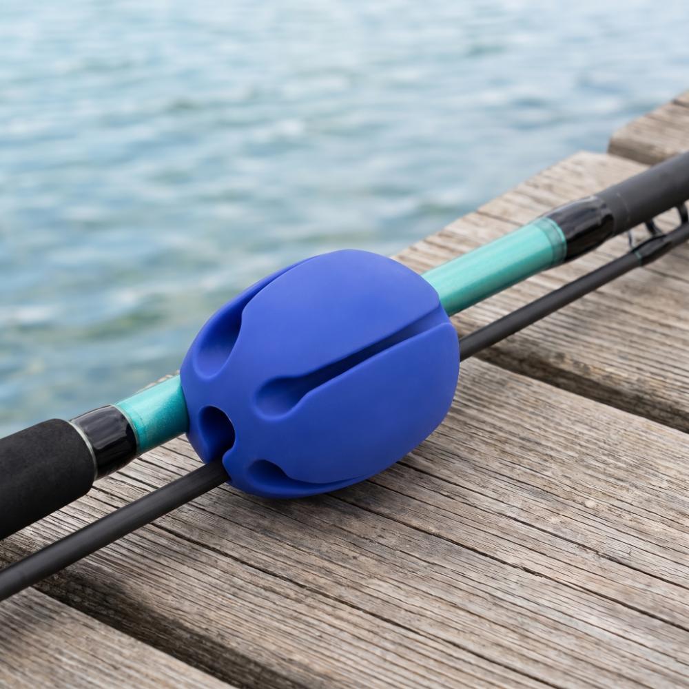 30PCS 47*37mm Fishing Rod Clip Silicone Fishing Rod Ties Fly Fishing Accessories