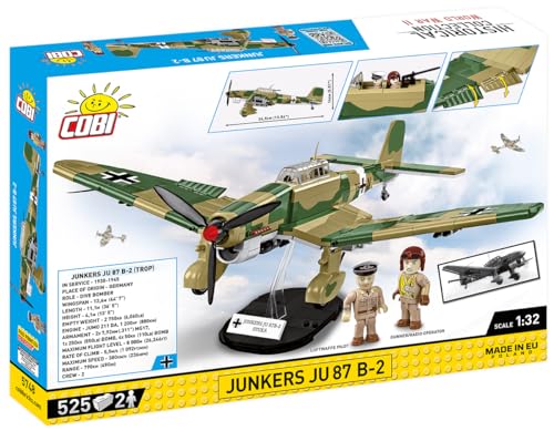 Cobi Historical Collection #5748 Junkers Ju-87 B-2 Stuka (German Army) 1/32 scale