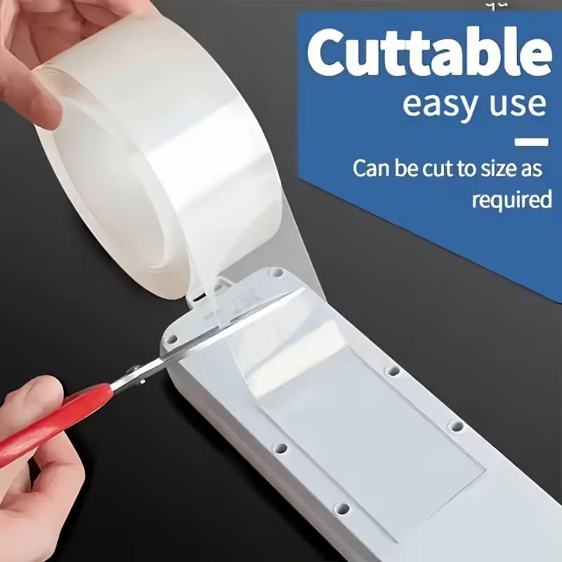 Reusable Nano Double Sided Tape Waterproof Strong Adhesive Mounting Tape for Home Office Bathroom Kitchen Decoration