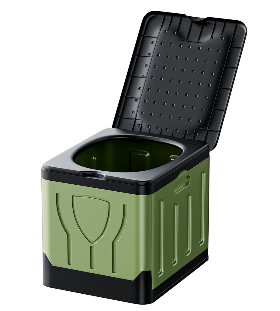 Portable Emergency 180kg Weight Easy to Easy to Compact Includes 12 Waste for Outdoor Water and Nursing Care Toilet, Toilet, Capacity, Carry,