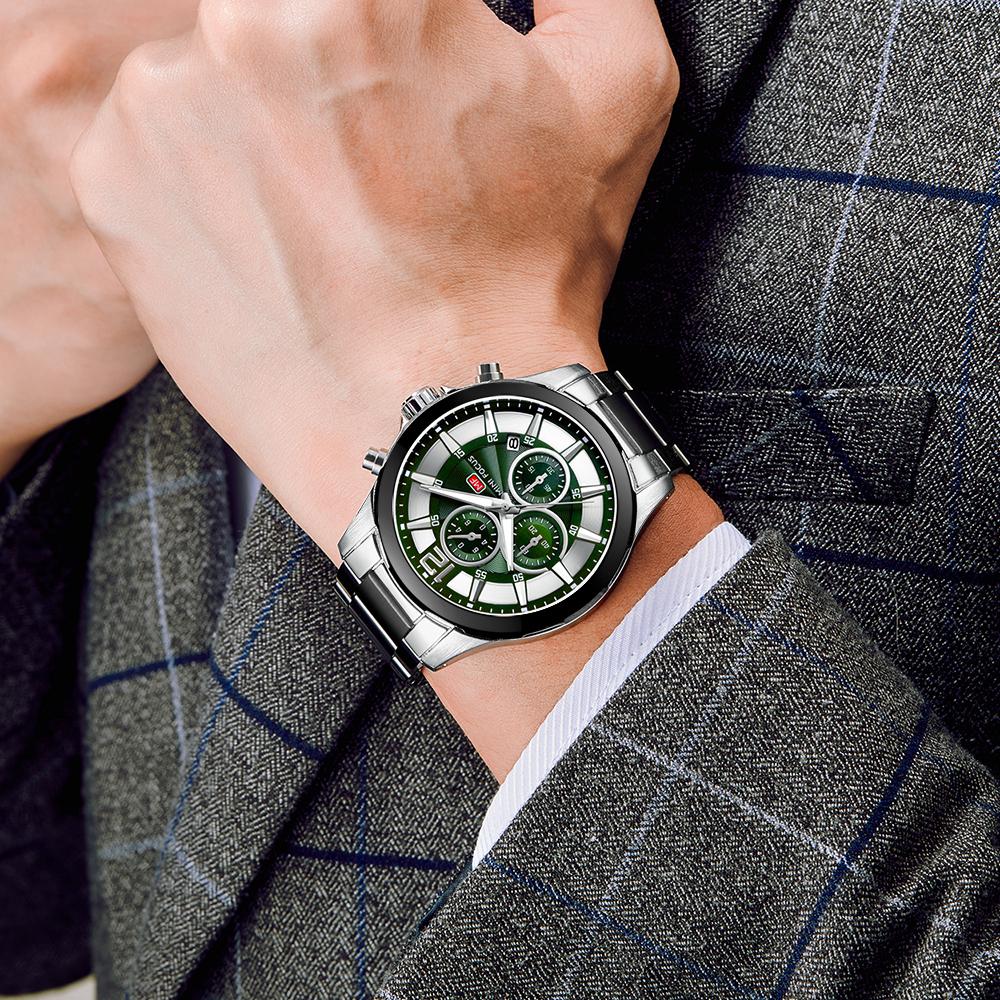 Top Luxus mit Box MINIFOCUS Uhren Herren Top Marke Luxus Casual Herrenuhr Sport wasserdichte Quarzuhren