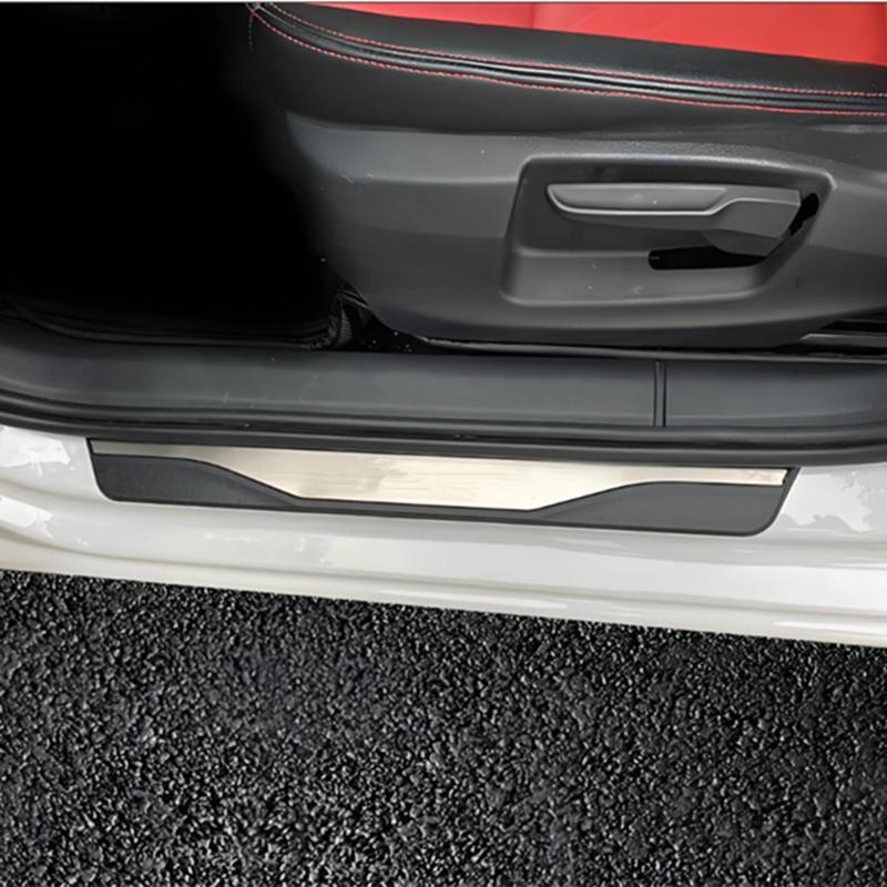 For Vauxhall Opel Corsa -2024 2025 Door Sill Pedal Protector Stainless Welcome Kick Scuff Plate Styling Trim Car Accessories