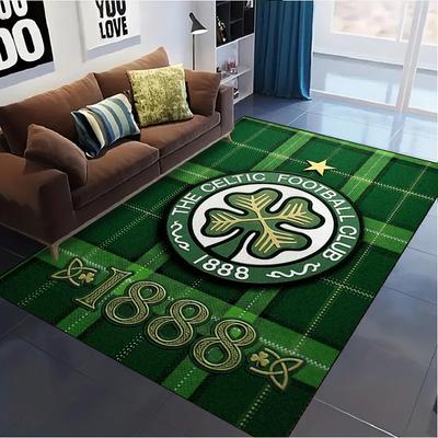 Celtic FC Logotipo Kilimas Svetainės, Miegamojo, Namų Sofos Dekoras, Vaikų Žaidimų Neslystanti Grindų Kilimėlis
