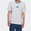Adidas Loose Breathable Round Neck Short Sleeve T-Shirt Men Tops White GR4254