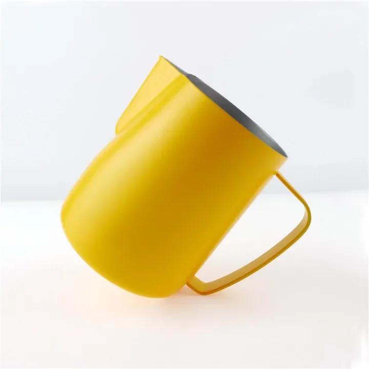 600ML Stainless Steel Coffee Milk Frother, Milk Foam Tool, Latte Art Pull Flower Cup, Milk Jug, Coffeware