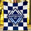 1pc Football Team (38) Theme Blanket - Digital Print, Polyester, Cozy for All Seasons, Perfect for Outdoor, Camping, and Travel