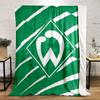 Green Geometric Printed Designed Flannel Blanket for Bedroom, Living Room, Sofa, and Nap
