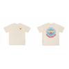 High Street Vintage T-Shirt Couples Loose Fit Crew Neck Short Sleeve Letter Print Casual Top
