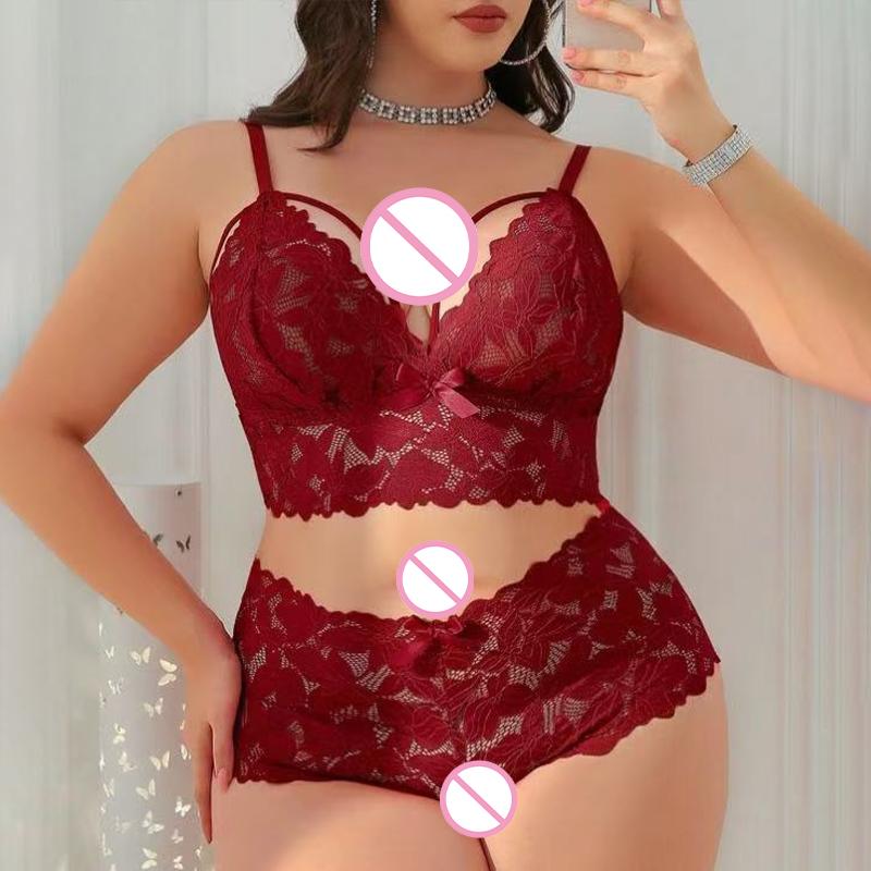 New Pajamas Set Lace Sleepwear For Women Exotic Costumes Babydoll Floral Transparent Traf And Short Sexy Lingerie Nightdress Hot