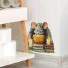 Cartoon Mouse Reading At Mouse Hole Wall Sticker for Living Room Study Cute Home Decor Removable Decal
