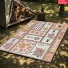 Kawaii Cartoon Bear Large Room Carpet Non Slip Cartoon Kids Bedroom Living Room Floor Mat Home Decor Children's Play Carpet