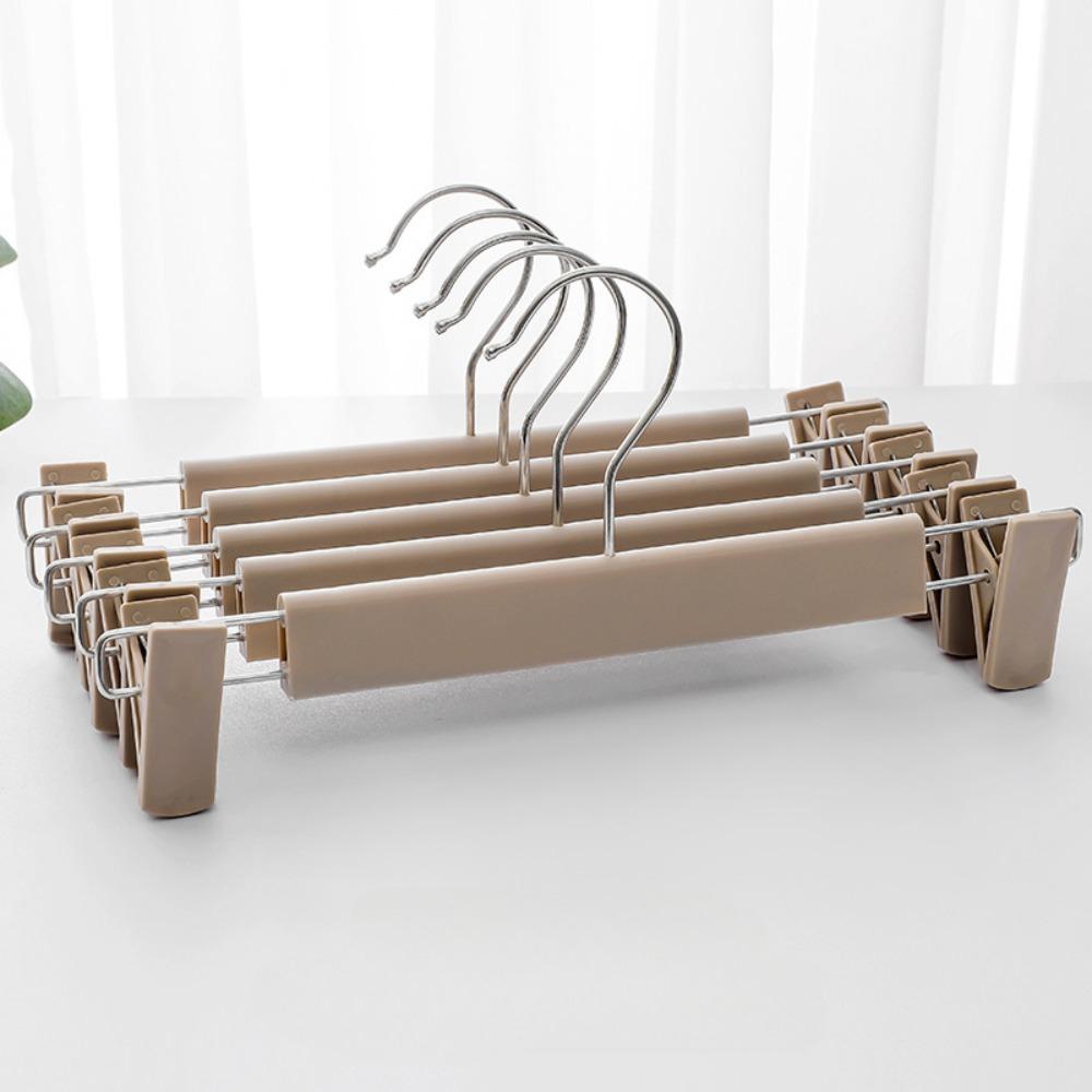 Hosenbügel mit Clips, Rockbügel, 360° drehbare Haken, platzsparende Kleiderbügel für Hosen, Röcke, Kleidung, Jeans