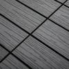 WPC Interlocking Decking Tiles, Pack of 11 Interlocking Patio Paving Slabs, 30 x 30 x 2.2 cm, Grey