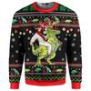 3d Print Santa Claus Playing Hockey Graphic Sweatshirts Men's Merry Christmas Crew Neck Pullover Sweater New In Xmas Hoodie