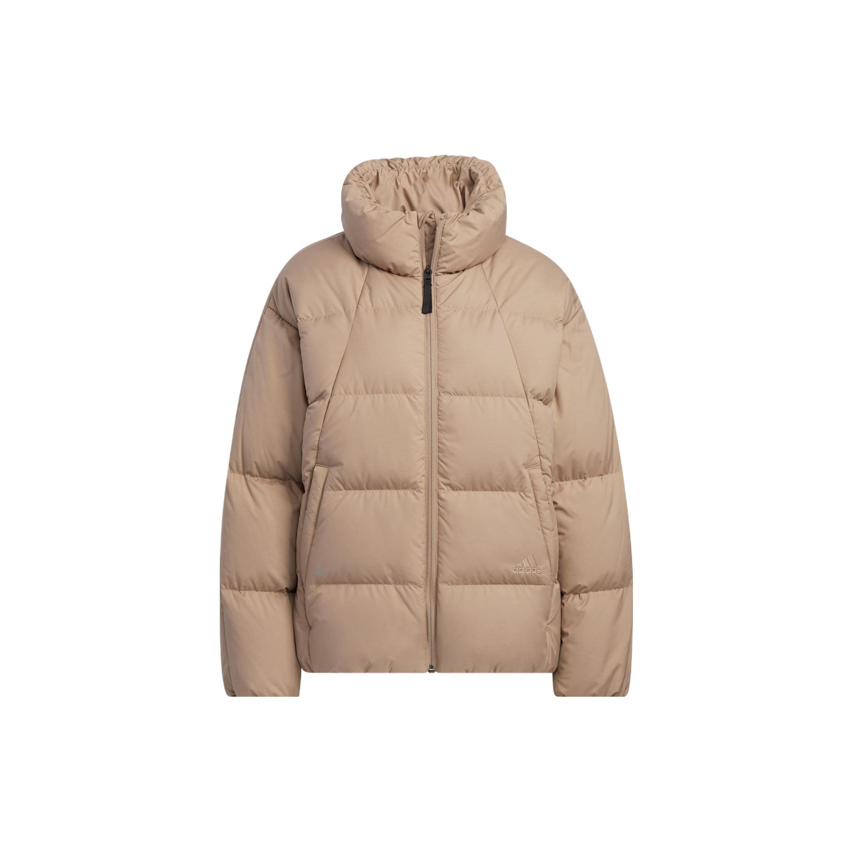 (WMNS) adidas 3-Stripes Puffy Down Jacket Asia Sizing Brown Women s HN2111 XL
