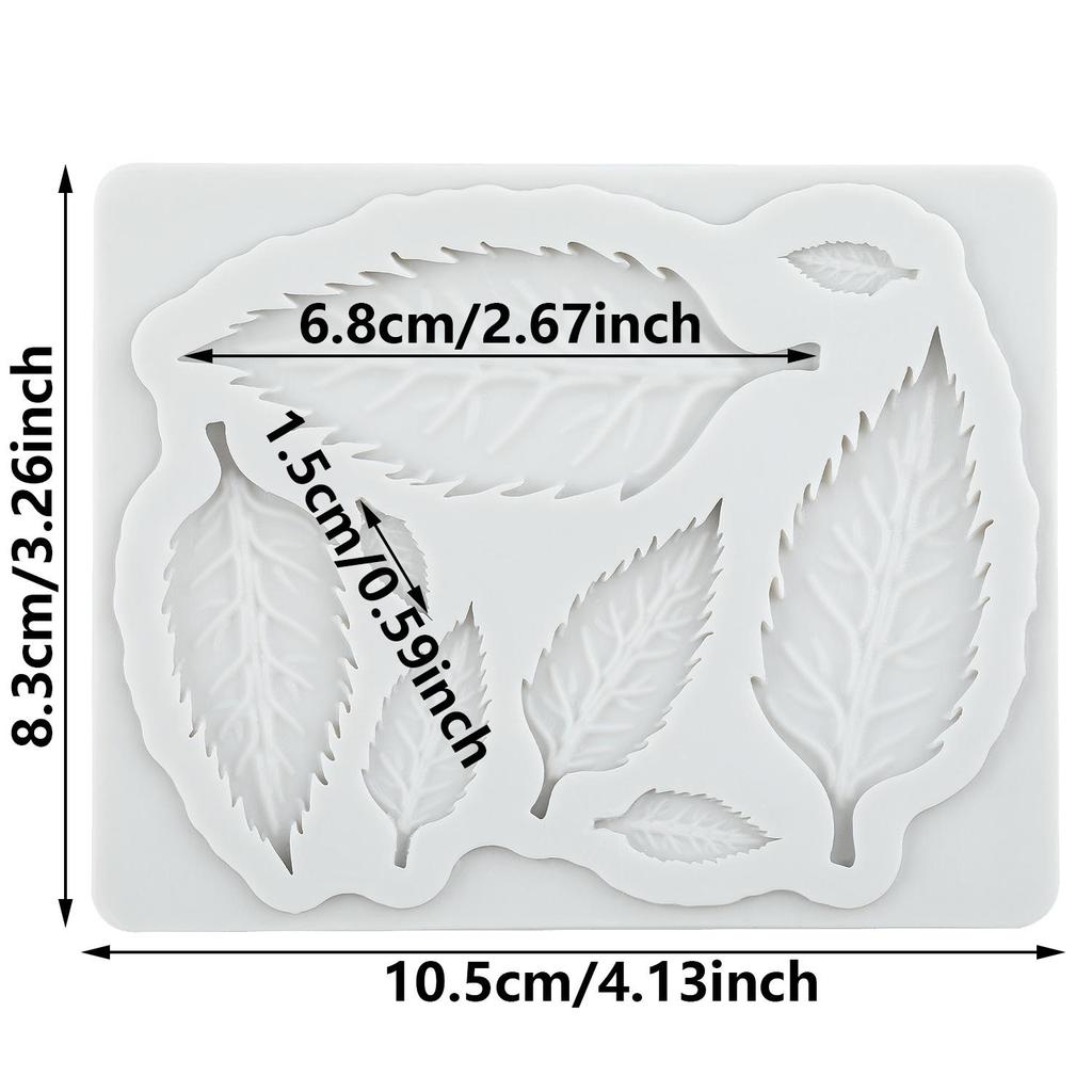 Leaf Silicone Mold Tree Leaves Fondant Molds Cake Decorating Tools Theme Cake Dessert Decorated Chocolate Candy Mold