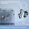 1 Set USB Powered Low Noise Aquarium Pump Portable 280GPH Aquarium Water Changer Fish Tank Cleaning For Aquarium