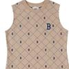 New MLB Sleeveless Dress Women's Khaki 3FOPM0333-43SAL