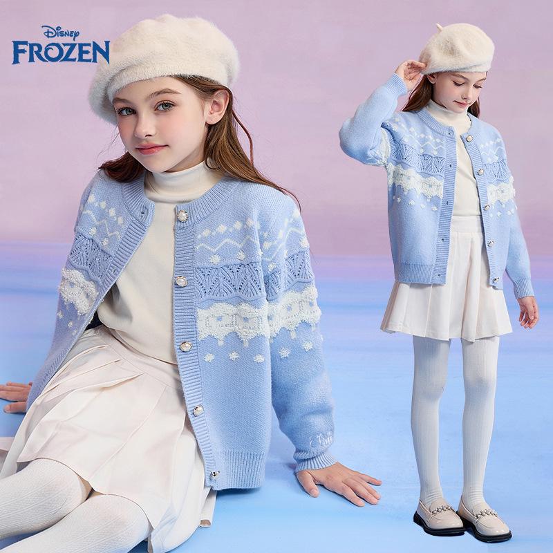 Casaco Cardigan de Malha para Meninas Disney - Primavera 2026 Manga Longa