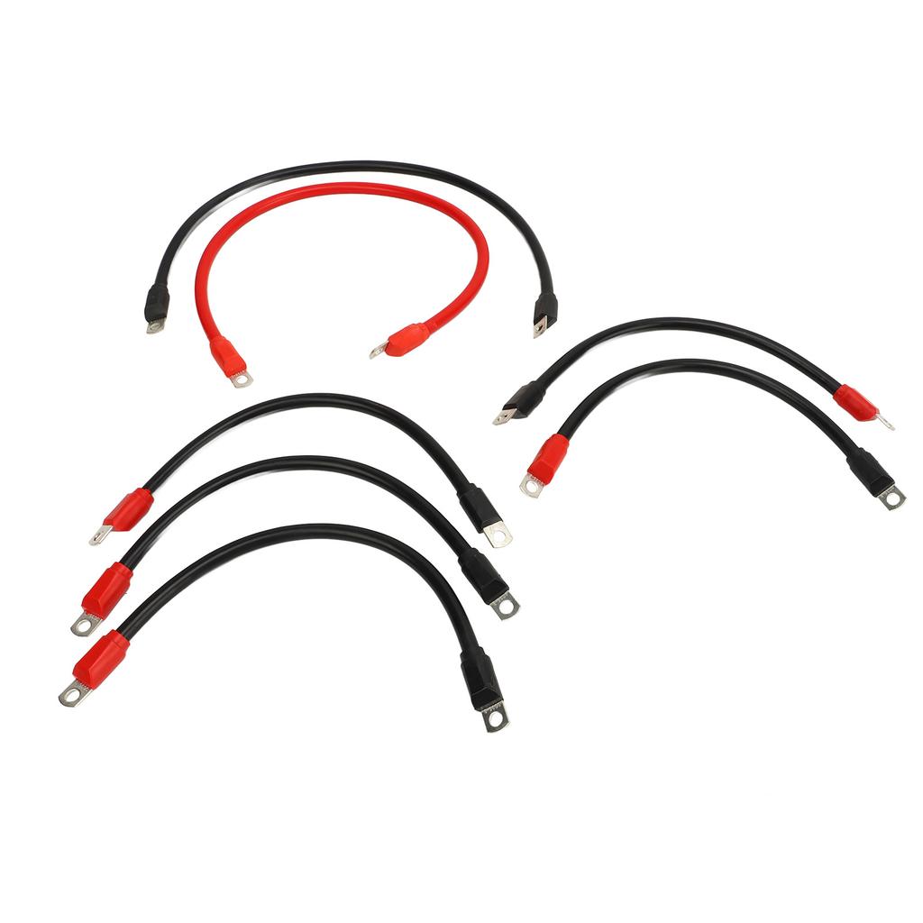7 Pcs Golf Cart Battery Cable Pure Copper 4AWG Battery Wiring Kit Replacement for E‑Z‑GO TXT 36V 48V 1994 and Up