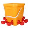 Automatic Chicken Waterer Set Plastic Large Capacity Poultry Waterer Dispenser with 8 Water Bowls for Chicken Bird Duck Goose
