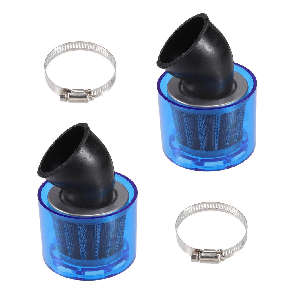 ABSOPRO Air Filter Cleaner for Most Dirt and Race Blue of Vent, 42mm/1.65" 110-125cc Motorcycles, ATVs, Mopeds, Bikes, Bikes, (Set 2)
