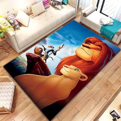 Multiple Sizes Lion King Simba Cartoon Large Area Carpet Rug for LivingRoom Children's Bedroom Sofa Doormat Floor Mat Great Gift