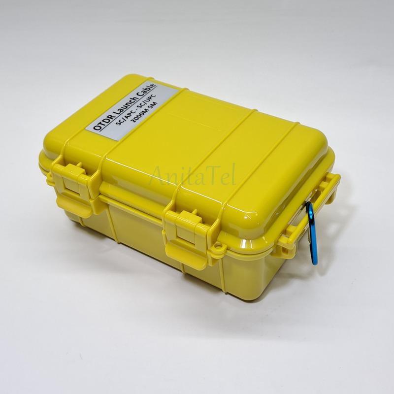 Fiber Optical Launch Cable Box 1000KM OTDR Blind Zone Eliminator Box SC/APC-SC/APC SC/UPC-SC/APC SM 1310/1550nm Fiber Rings