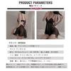 Sexy Lingerie Babydoll for Sexy Underwear with and [MYEEDA] Women, Lingerie, Women's Cross-dressing Set, T-shirt Shorts, Lace, V-neck, Semi-sheer