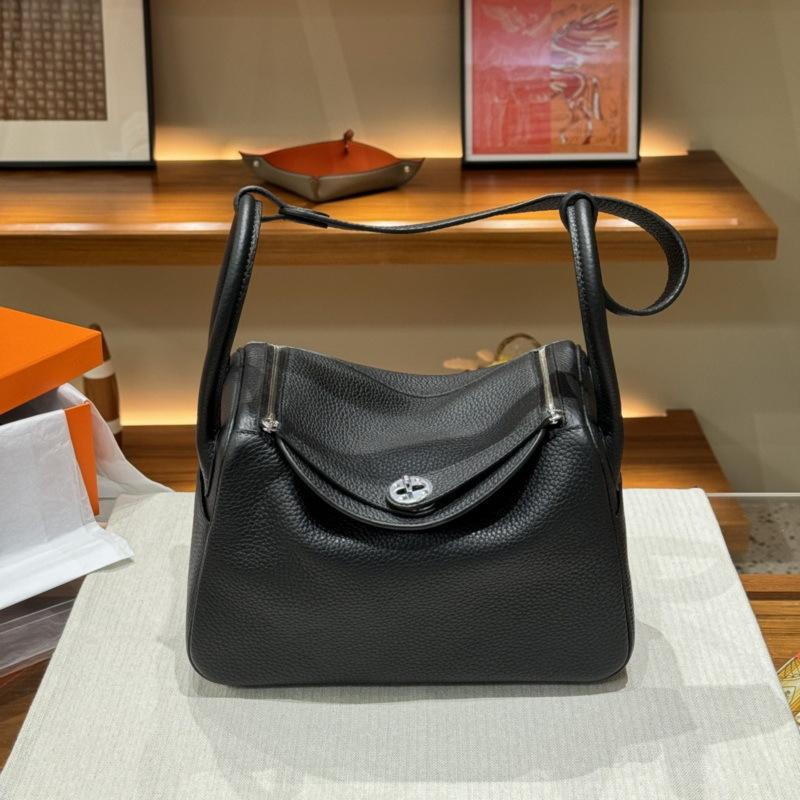 2026 new first-layer cowhide tc cowhide 19cm mini lindy bag crossbody leather medicine bag genuine leather women's bag