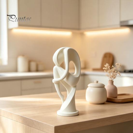 Creative Room Decorations 3D Printed Abstract Thinker Sculpture, Modern Minimalist Human Figure Statue, Handcrafted Artistic Statues Art Home