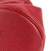 HERMES Tassel fringe Manjoire Drawstring bag Shoulder Bag Courchevel Red