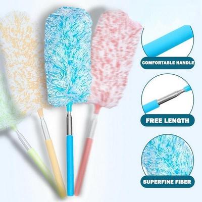 1PC Washable Dusting Brush Extendable Duster Dusters Telescopic Long Handle Microfiber Cleaning Tool