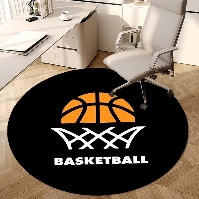 1pc Office Carpet Chair Mats Basketball Hoop Design Perfect for Decorating Office Chairs, Living Rooms, Or Bedrooms.YDT051