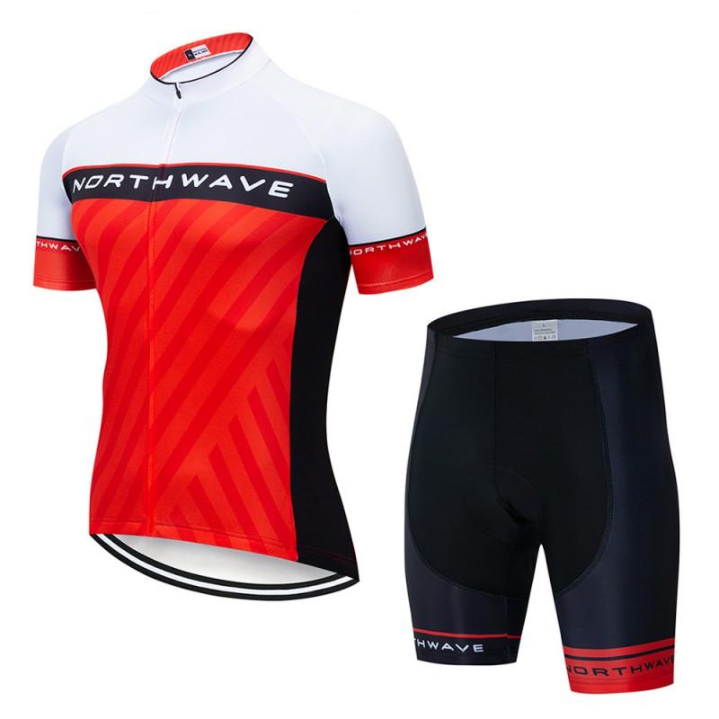 Men Women Cycling Jersey Set Short Sleeve Breathable Quick Dry Compression Fit Bike Wear