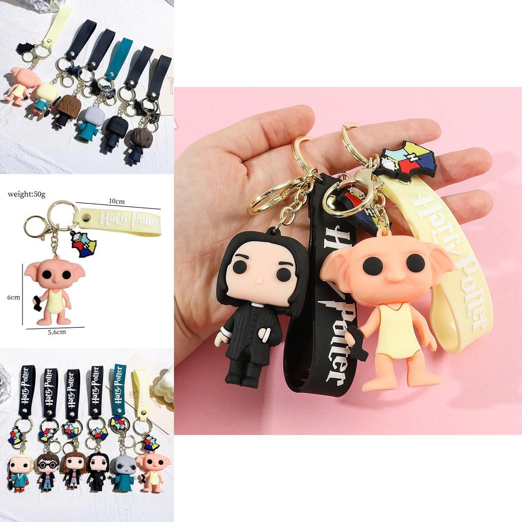 Charming Harry Potter Keychain Adorable Ron Hermione Voldemort Figurines