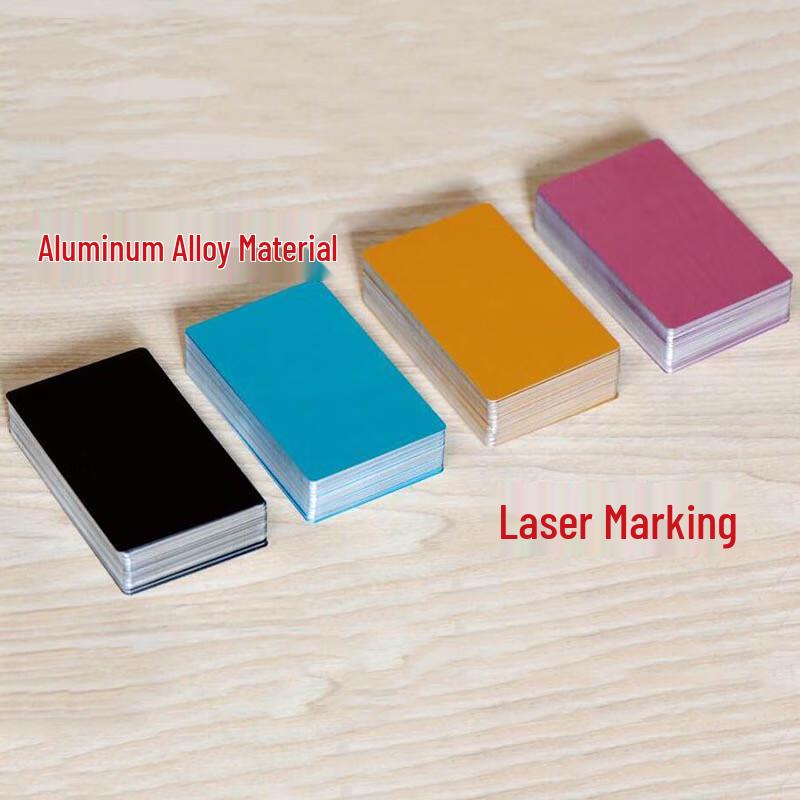 Laser Engravable Colored Aluminum Cards