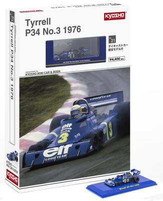 Kyosho LIBRO DE COCHES MINI KYOSHO Tyrrell P34 1976 K07038B1 y Nº 21 1/64 Nº 3