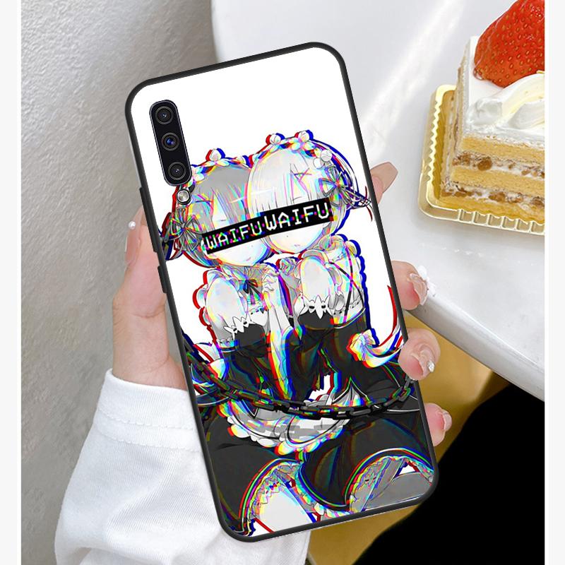 Re Zero Rem Hülle für Samsung A12 A32 A42 A52 A72 A52S A03S A21S A11 A31 A51 A71 A10 A50 A70 Vollständige Abdeckung