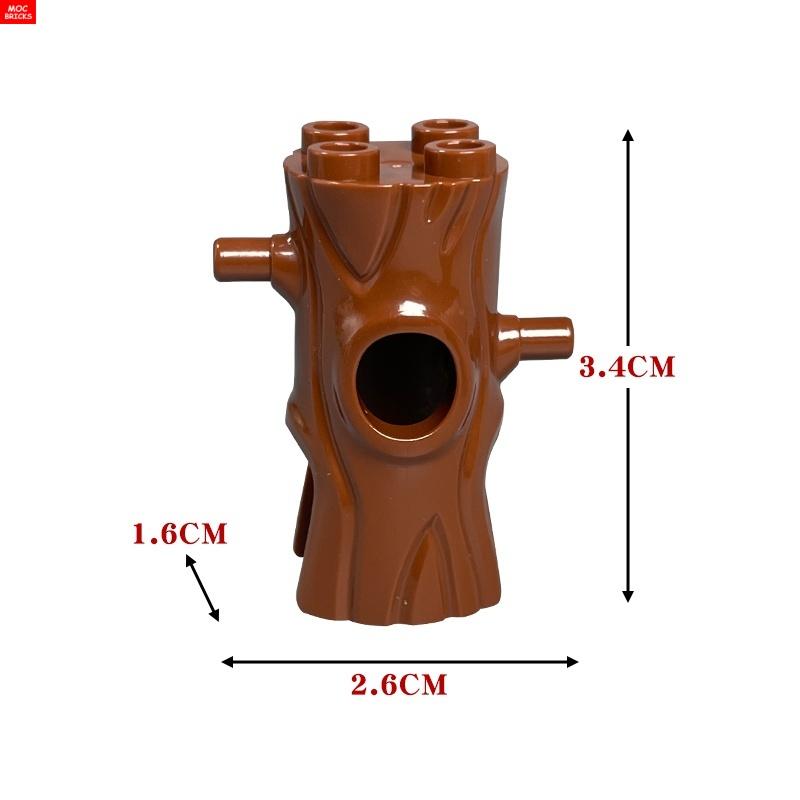 MOC Blokken Schedel Duivel Gezicht Hoofddeksel Hoofd Kostuum Boomstam 35827 DIY Speelgoed Actie Figuren Plant Bouwstenen Kinderen Cadeaus