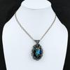 Neon Flash Labradorite Pendant Copper Wire Wrapped Gemstone Pendant Handmade Wire Wrapped Jewelry Labradorite Copper Jewelry Gift For Mother